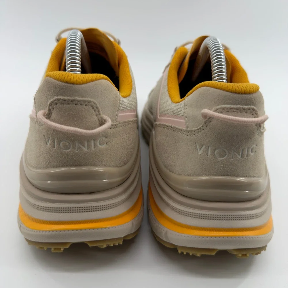 Vionic WMAX Sierra Womens Walking Sneakers Sand Orange Pink Size 9.5 Orthotic